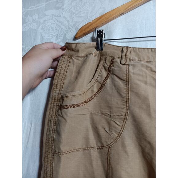 Lane Bryant Tan Ripstop Cropped Pants Size 18 - Picture 2 of 14